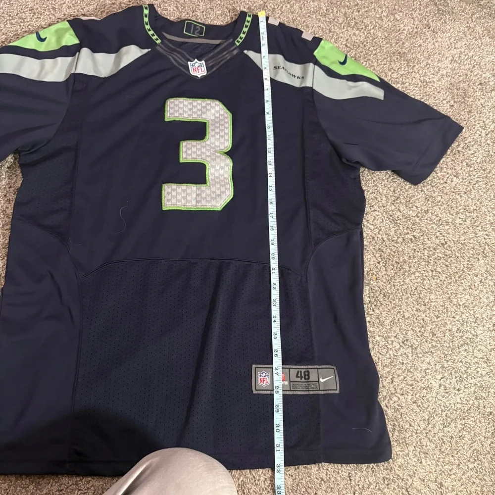 Seattle Seahawks Russell Wilson #3 Nike On Field NFL Jersey 48‎